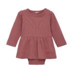 Bodykjole langærmet - Rose Brown - 70