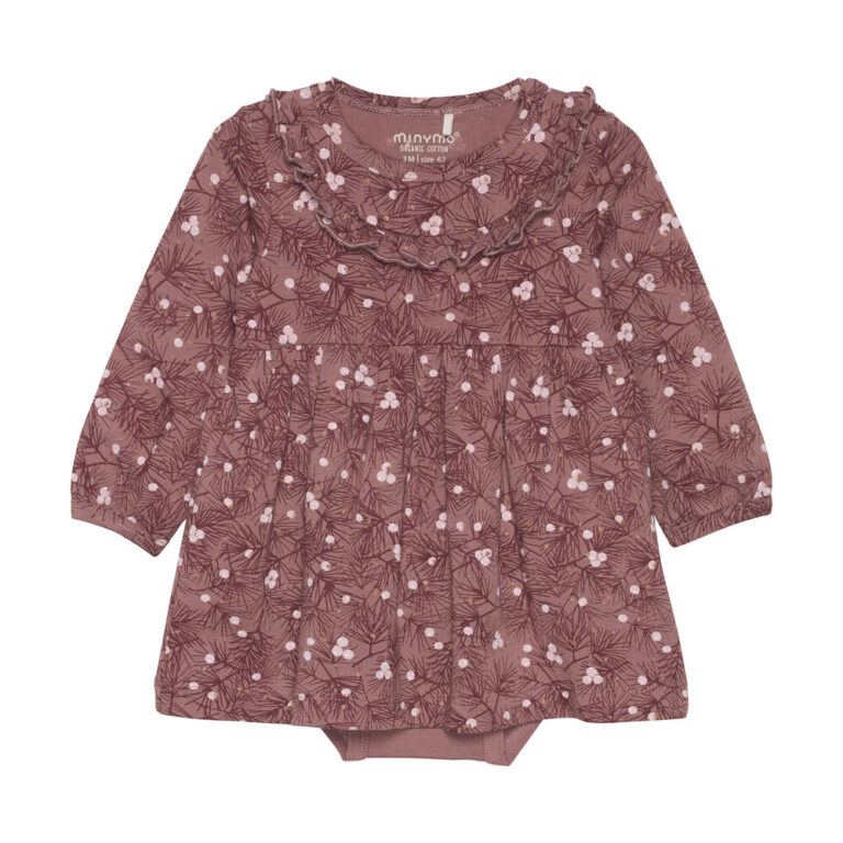 Kjole langærmet - Rose Taupe - 68