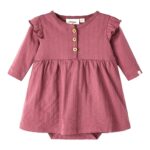 Nala langærmet kjolebody - dry rose - 62