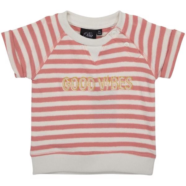 Petit by Sofie Schnoor Pink Off White Stripe T-shirt