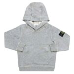 Stone Island Junior Hoodie Grey Melange