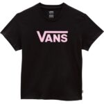 VANS Flying V Crew T-shirt Black/Begonia Pink
