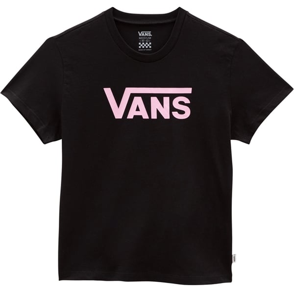 VANS Flying V Crew T-shirt Black/Begonia Pink