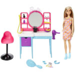 Barbie Dukke m. Tilbehør - 30 cm - Barbie Totally Hair Salon