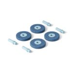 4 x Foam wheels Deep Blue / Sky Blue