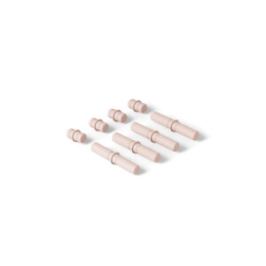 8 x Connector pegs Soft Rose