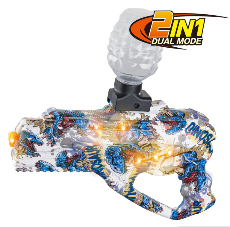 Elektronisk 2-i-1 Dino Gel blaster + Dart blaster