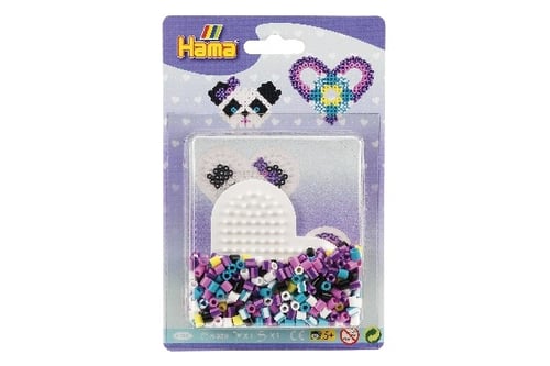 Hama blisterpakning lille hjerte plade + perler