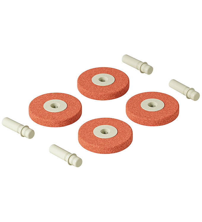 MODU 4x Foam Wheels - 4-pak - Burnt Orange/Dusty Green