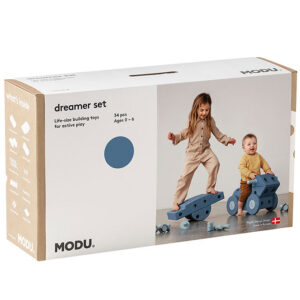 MODU Dreamer Sæt - 34 Dele - Deep Blue/Sky Blue