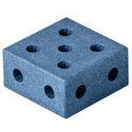 MODU Klods Firkant - 20x20x10 cm - Deep Blue