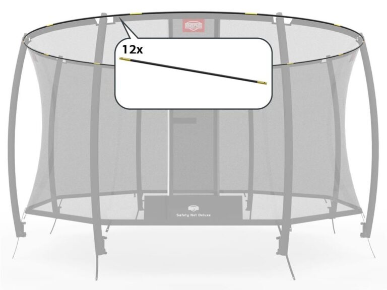 Top stænger til champion 430 deluxe sikkerhedsnet - 330cm + teltstænger (firkantet)