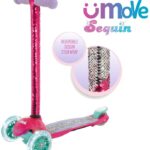 uMoVe Paillet Mini Flex LED Løbehjul, Pink