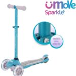 uMoVe Sparkle Mini Flex LED Løbehjul, Teal