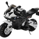 BMW S 1000 RR Motorcykel til Børn 12V med gummihjul, Sort