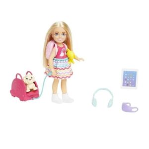 Barbie Chelsea Doll and Accessories Travel Set With Puppy