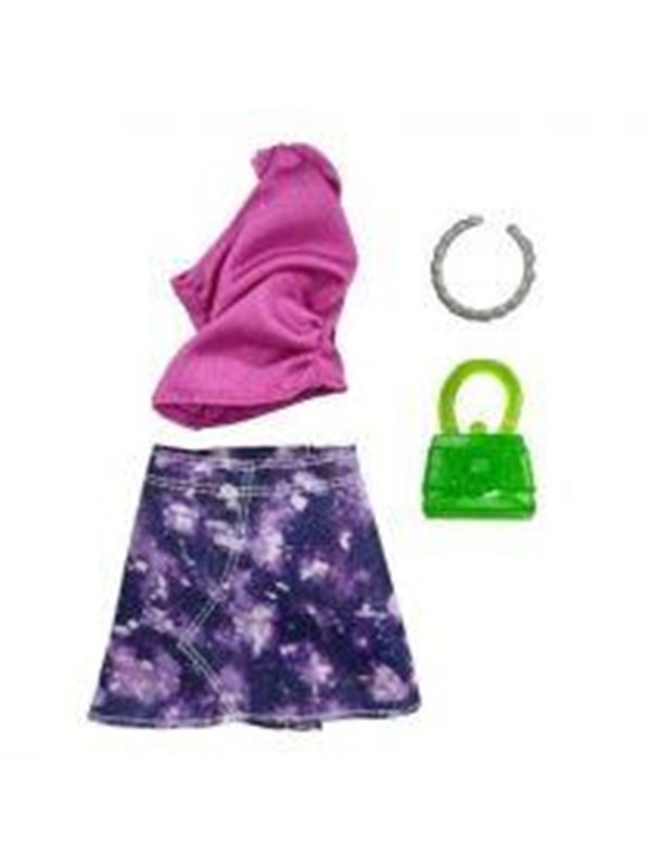 Barbie Complete Look Fashion - Pink Top & Purple Skirt