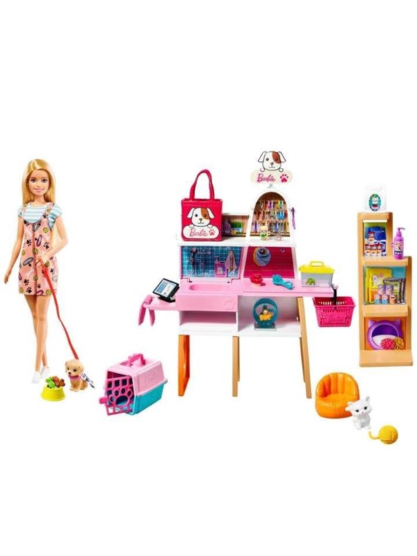 Barbie Doll And Pet Boutique Playset - Blonde