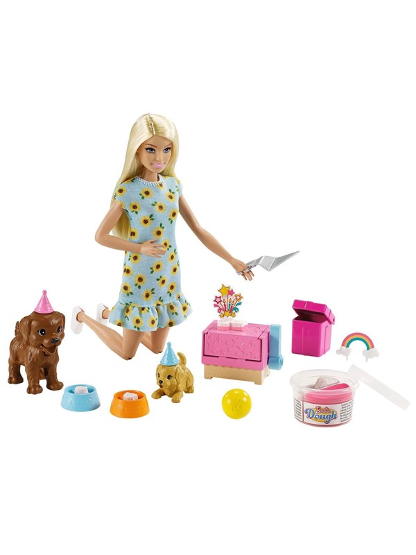 Barbie Doll And Puppy Party Playset (Blonde)