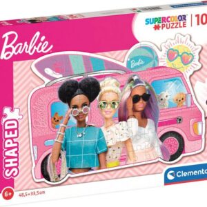 Barbie Puslespil - Bil - Super Color - 104 Brikker - Clementoni