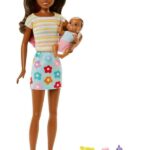 Barbie Skipper Babysitter (Brown hair Doll with Baby Doll)