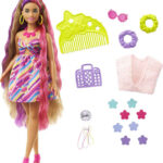 Barbie - Totally Hair - Dukke Med Blomstertema