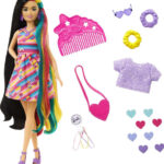 Barbie - Totally Hair - Dukke Med Hjertetema