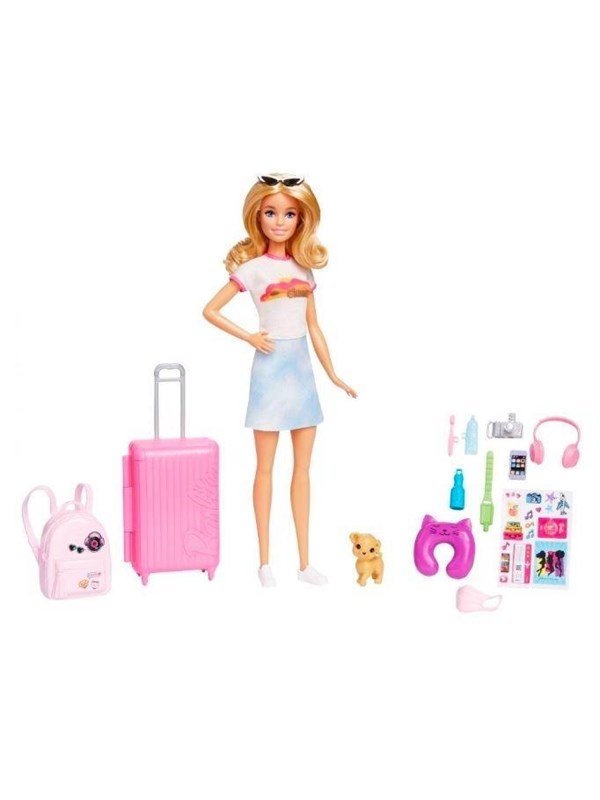 Barbie Travel Set With Puppy