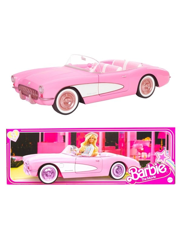 Barbie the Movie Collectible Car Pink Corvette Convertible