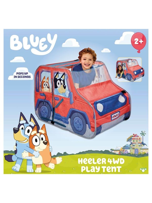 Bluey Pop up legetelt, bil