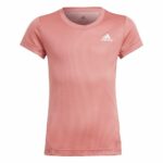 Børne Kortærmet T-shirt Adidas Aeroready Laksefarvet 14-15 år