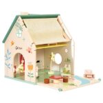 Classic World Wooden Dollhouse with Garden 10 pcs