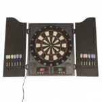 Dartskive elektronisk i dartskab med dartpile NORDIC Games