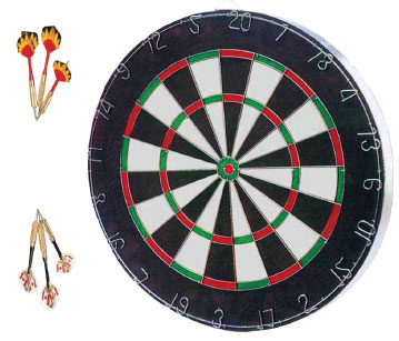 Dartspil ''PUB'' 46cm m/6 pile