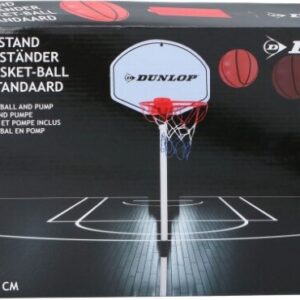 Dunlop - Basketball Stander - Indendørs - Inkl. Bold - 117 Cm