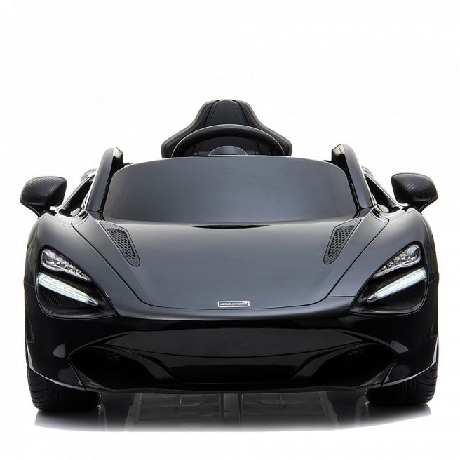 Elbil McLaren 720S 12V, med gummihjul og lædersæde, NORDIC PLAY Speed sort - 805-759