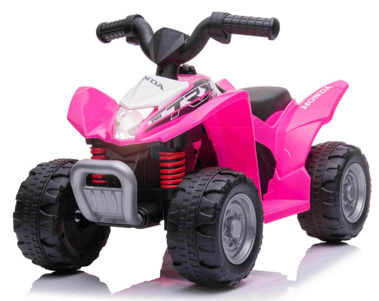 Honda TRX250X EL-ATV til børn 6V m/lædersæde, Pink