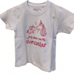 Jeg Skal Være Storesøster T-shirt S/S Enhjørning Hvid - Jeg skal være storesøster T-Shirt - Legekammeraten.dk