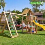 Jungle Gym Cubby legetårn komplet inkl. climb module xtra ekskl. rutschebane - 804-269CB