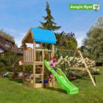 Jungle Gym Home legetårn komplet inkl. swing module xtra og rutschebane - 804-315NSX