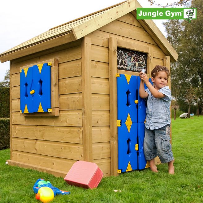 Jungle Gym Legehus komplet legehus i træ