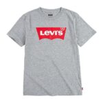Kortærmet T-shirt til Børn Levi's Batwing Grå Lysegrå 10 år