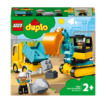 LEGO DUPLO 10931 Lastbil og gravemaskine på larvefødder