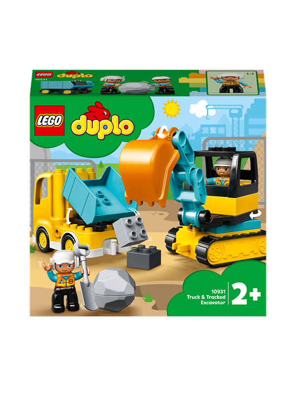 LEGO DUPLO 10931 Lastbil og gravemaskine på larvefødder