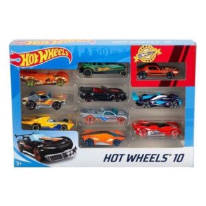 Legetøjssæt med køretøjer Hot Wheels biler i Metal (10 stk)