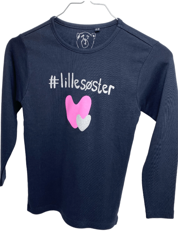 #Lillesøster T-Shirt L/S, Dark Navy - Legekammeraten.dk