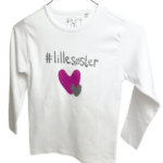 #Lillesøster T-Shirt L/S, Hvid - Legekammeraten.dk