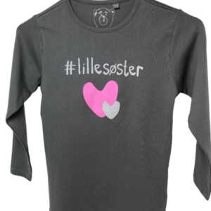 #Lillesøster T-Shirt L/S, Steel Grey - Legekammeraten.dk
