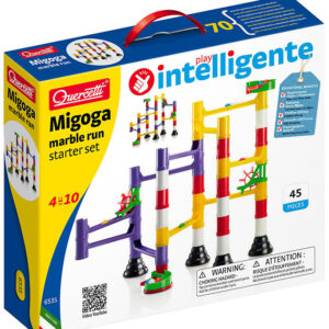 Quercetti Kuglebane - Migoga Marble Run Starter Set - 45 Dele -