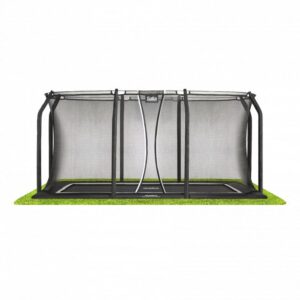 Salta Trampolin Royal Baseground 305x214 cm, sort inkl. sikkerhedsnet - 805-831